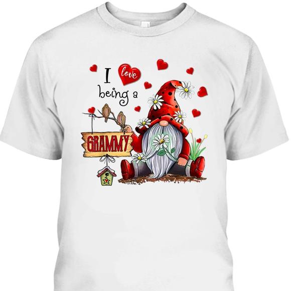 Gnome Mothers Day Tshirt I Love Being A Grammy Gift For Older Mom - Picture 1 of 4